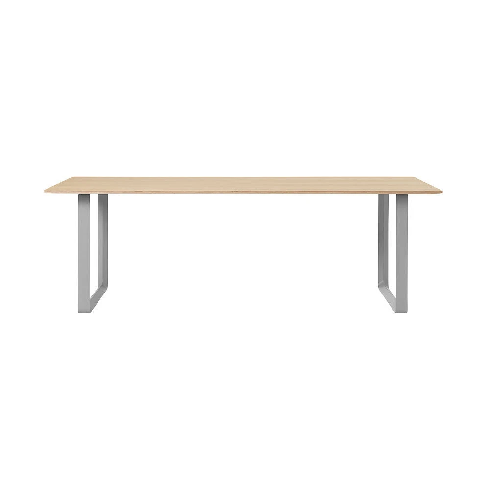 Muuto | 70/70 Table | Oak Veneer + Grey Base 225x90cm - Image 4