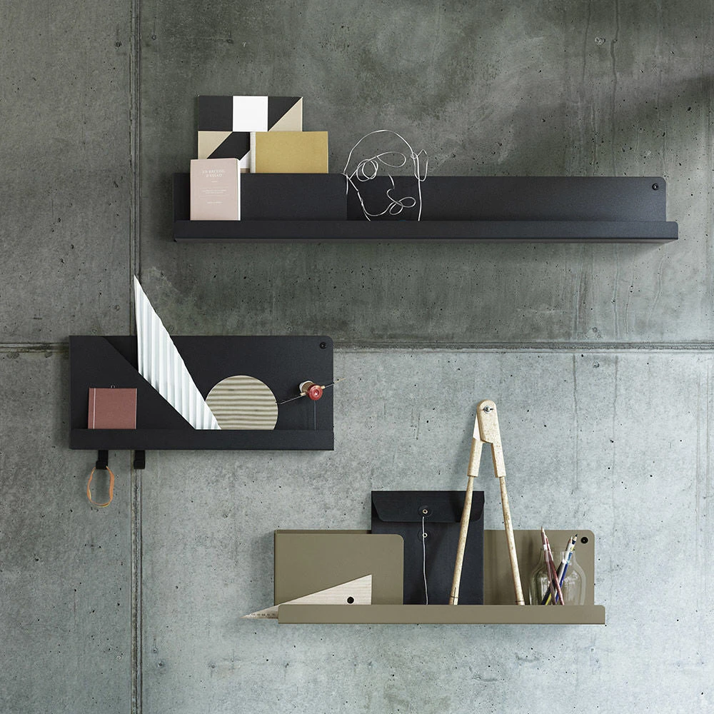 Muuto | Folded Shelves | Medium 63cm | Olive - Image 2