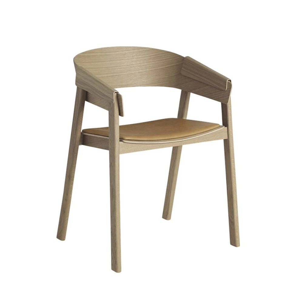 Muuto | Cover Armchair | Oak + Cognac Leather - EX DISPLAY