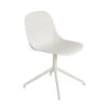 Muuto | Fiber Side Chair | Swivel Base | Natural White Recycled + White ~ DC