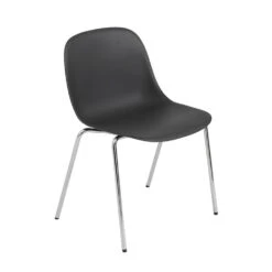 Muuto | Fiber Side Chair | A-base | Black + Chrome ~ DC