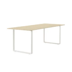 Muuto | 70/70 Table | Solid Oak + White Base 225x90cm
