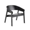 Muuto | Cover Lounge Chair | Black + Black Leather