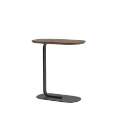 Muuto | Relate Side Table | Solid Smoked Oak + Black 60.5cm