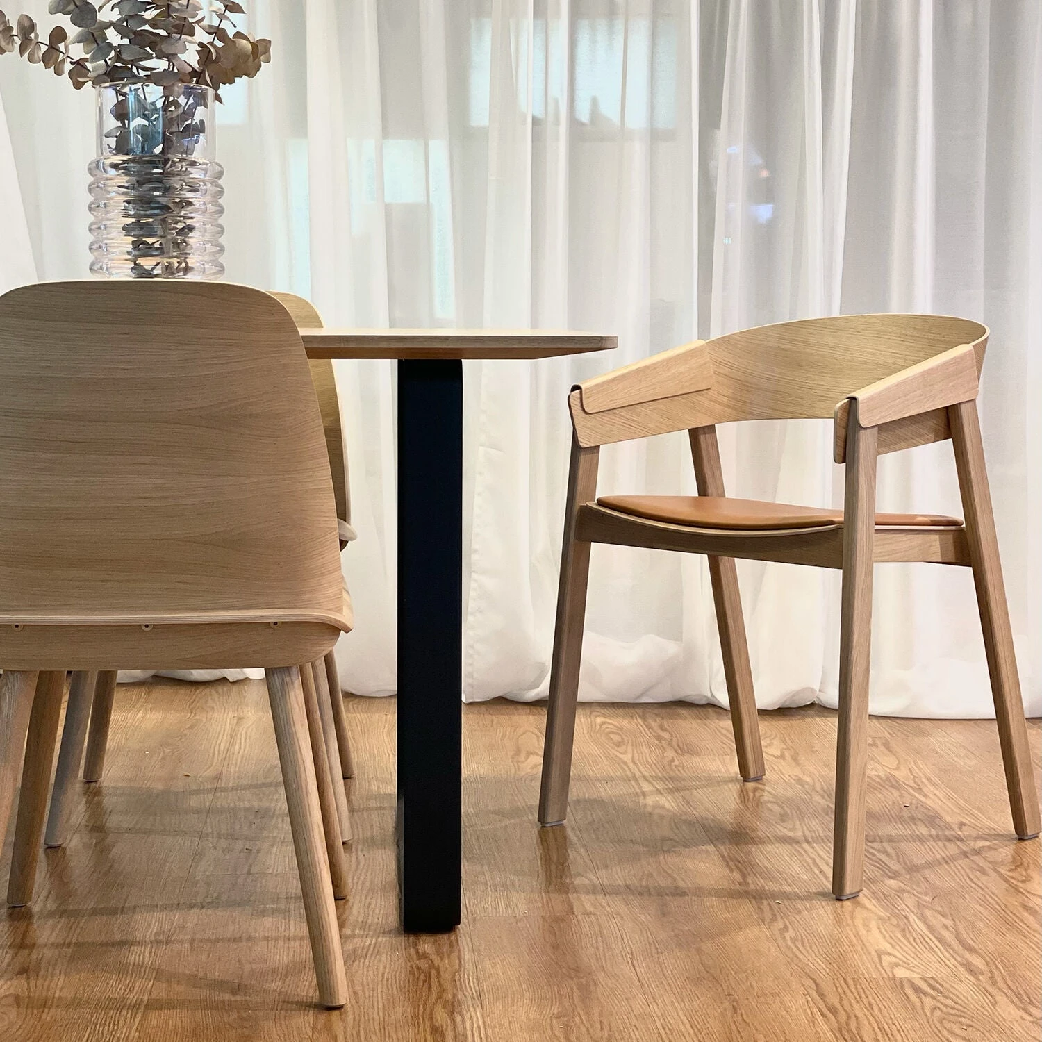 Muuto | Cover Armchair | Oak + Cognac Leather - Image 4