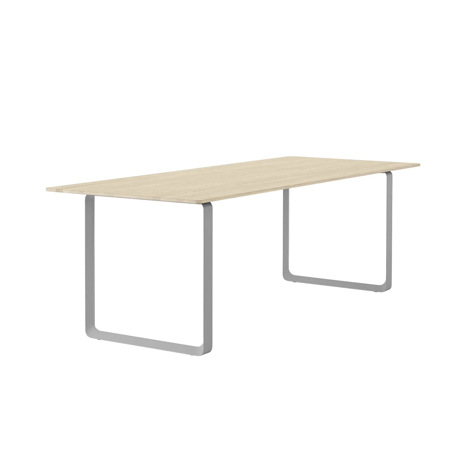 Muuto | 70/70 Table | Solid Oak + Grey Base 225x90cm