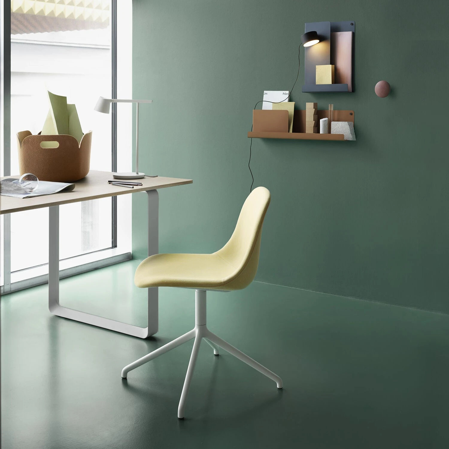 Muuto | 70/70 Table | Solid Oak + Grey Base 225x90cm - Image 9