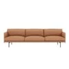 Muuto | Outline Sofa 3.5 Seater | Refine Leather Cognac