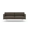 Muuto | Outline Sofa 2 Seater | Divina Melange 260 + Aluminium Leg