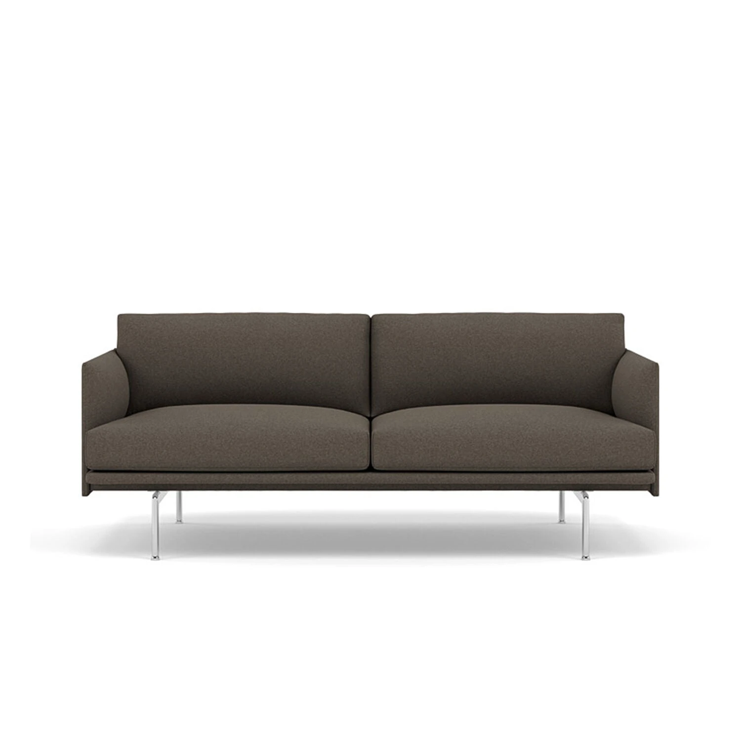 Muuto | Outline Sofa 2 Seater | Divina Melange 260 + Aluminium Leg