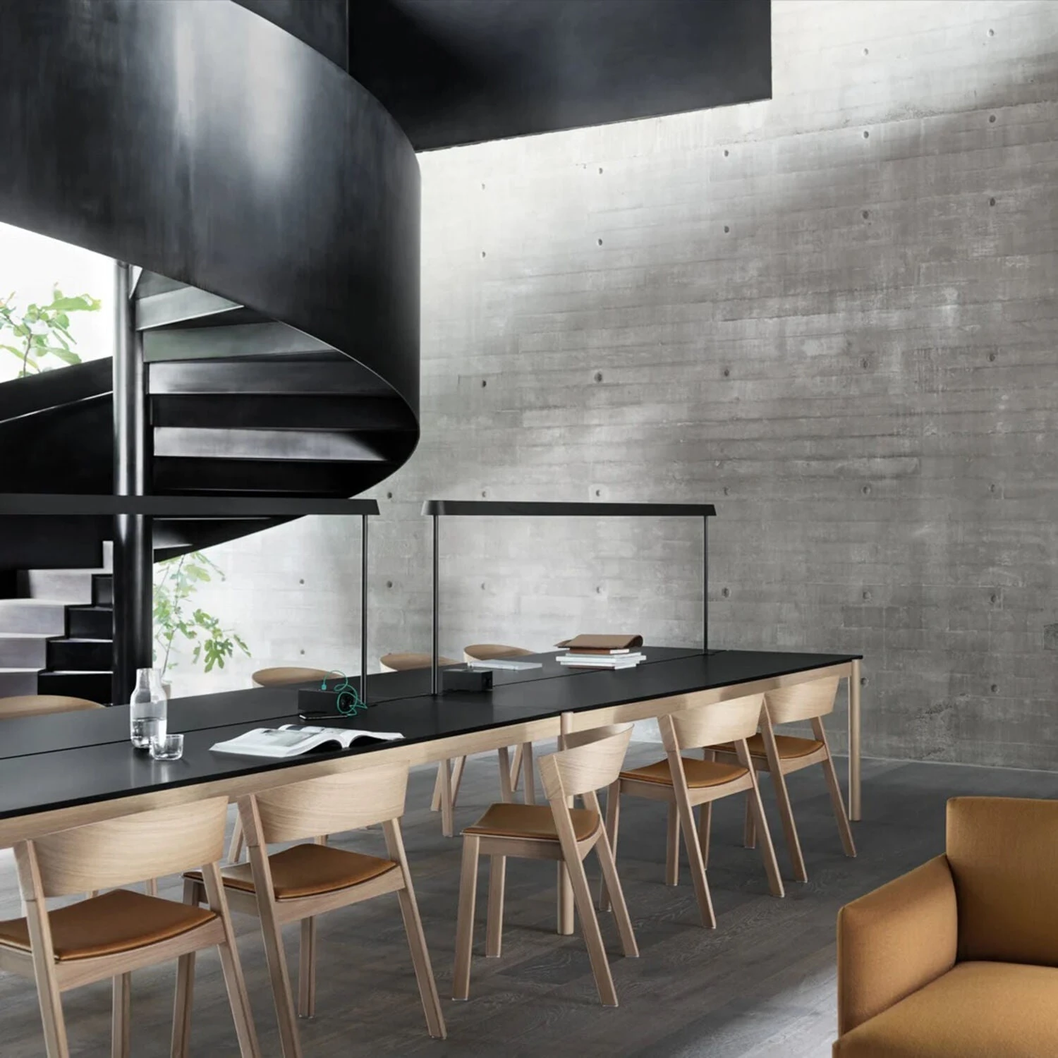 Muuto | Cover Side Chair | Oak + Cognac Leather - Image 2