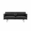 Muuto | Outline Sofa 2 Seater | Easy Leather Black