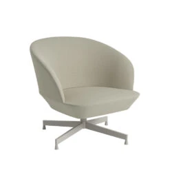 Muuto | Oslo Lounge Chair | Swivel Base | Vidar 146 + Grey Legs ~ DC