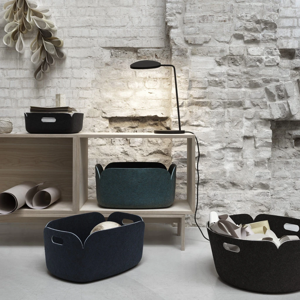 Muuto Restore Round Basket Black Melange - Image 2