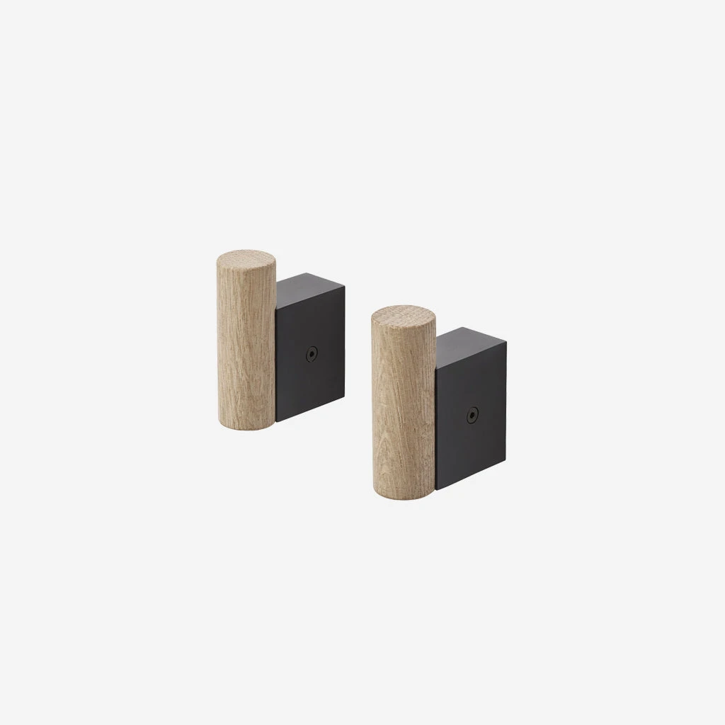 Muuto Attach Coat Hook Oak Black