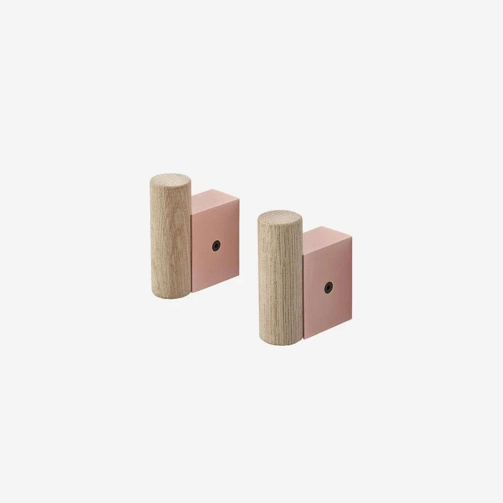 Muuto Attach Coat Hook Oak Rose