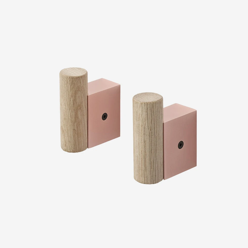 Muuto Attach Coat Hook Oak Rose - Image 2
