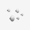 Muuto Dots Hooks Metal Set Aluminium