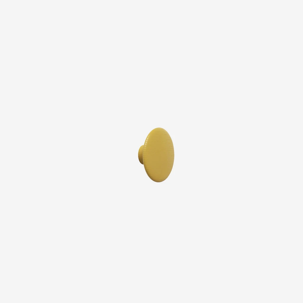 Muuto Dots Hook Wood Mustard Extra Small