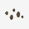 Muuto Dots Hooks Wood Set Walnut