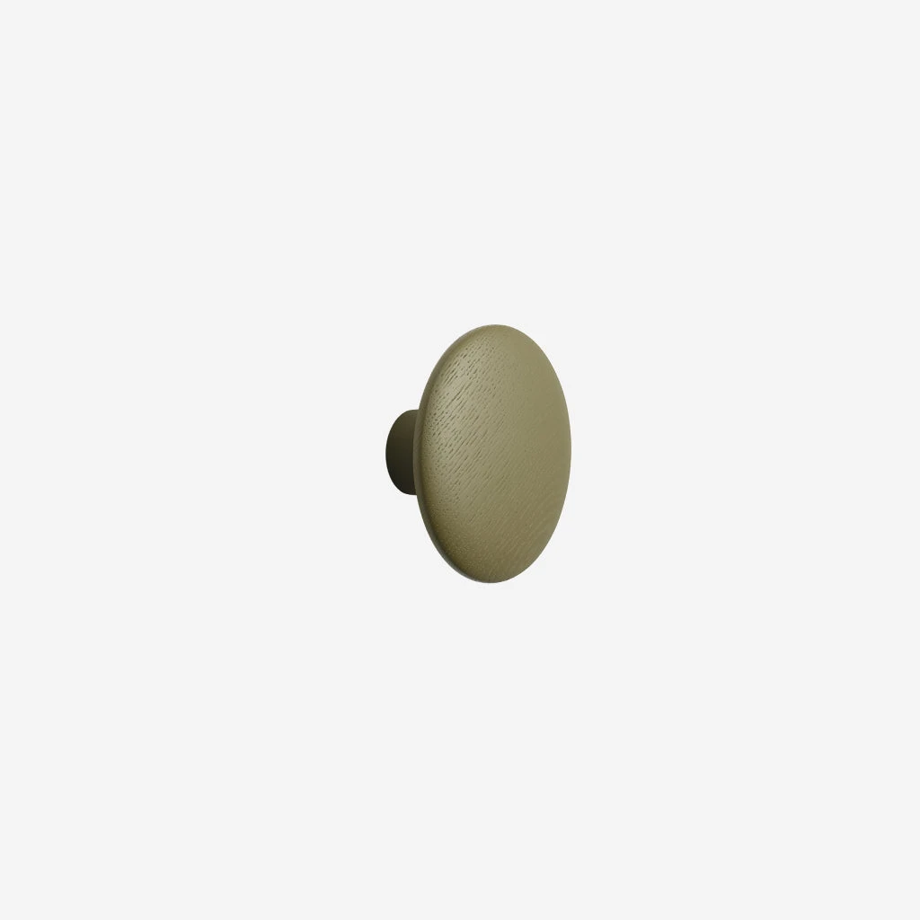 Muuto Dots Hook Wood Brown Green Medium