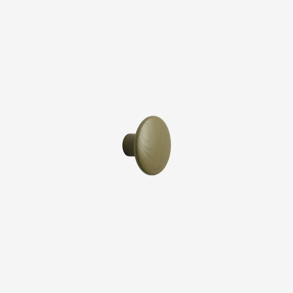 Muuto Dots Hook Wood Brown Green Small