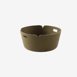 Muuto Restore Round Basket Brown Green