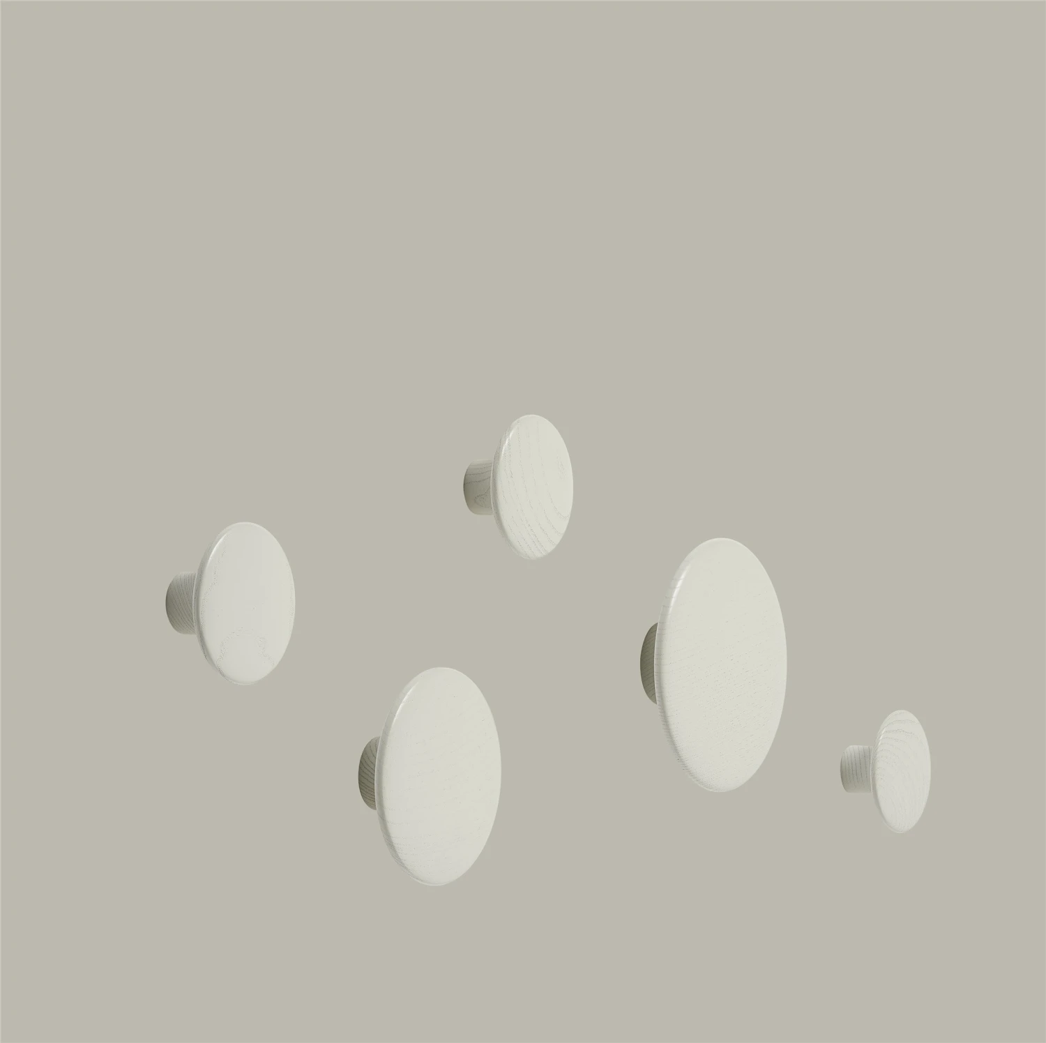 Muuto | Dots Wood | Off White | Set Of 5 - Image 2