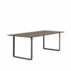Muuto | 70/70 Table | Solid Smoked Oak + Black Base 225x90cm