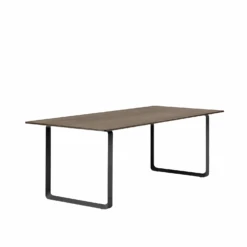 Muuto | 70/70 Table | Solid Smoked Oak + Black Base 225x90cm
