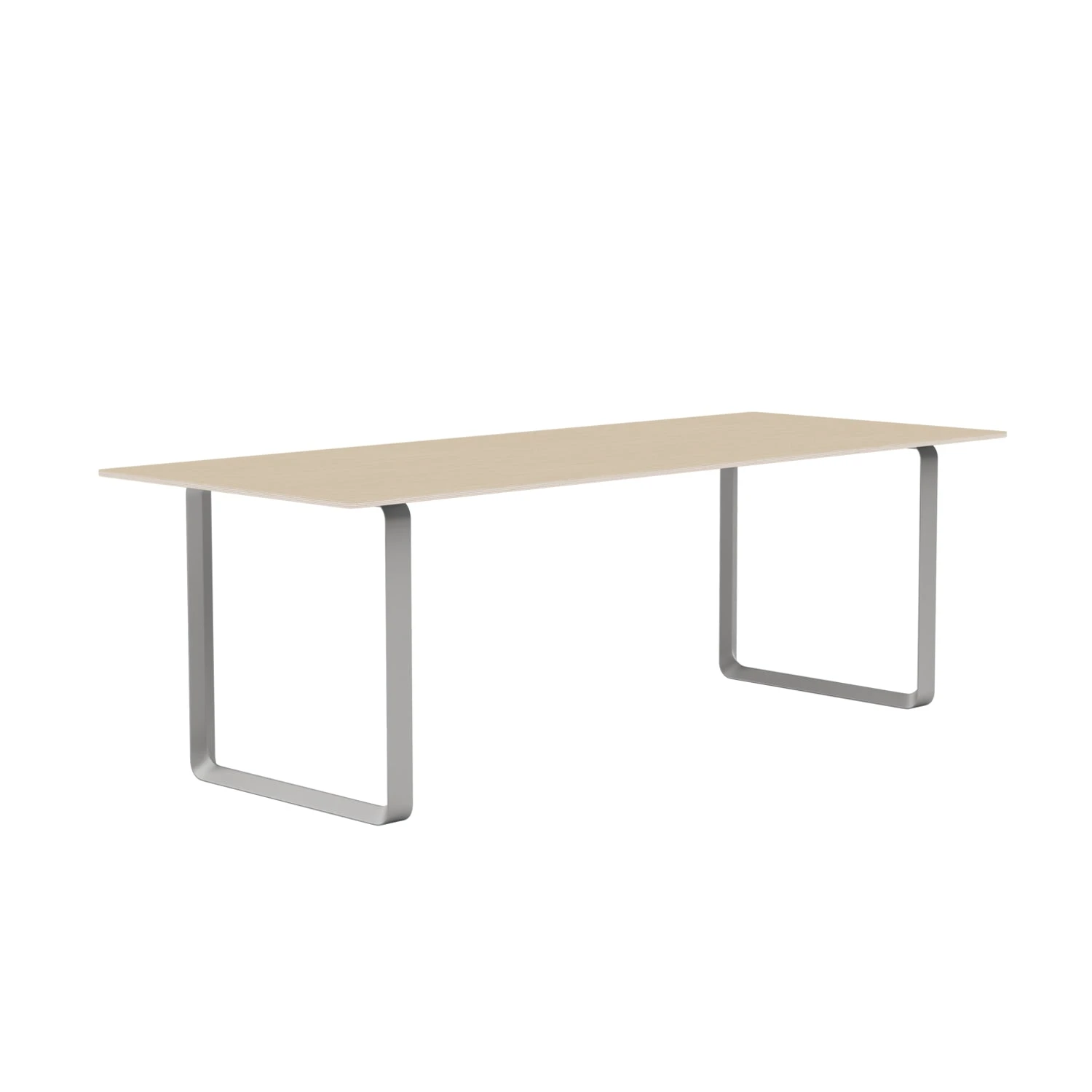 Muuto | 70/70 Table | Oak Veneer + Grey Base 225x90cm