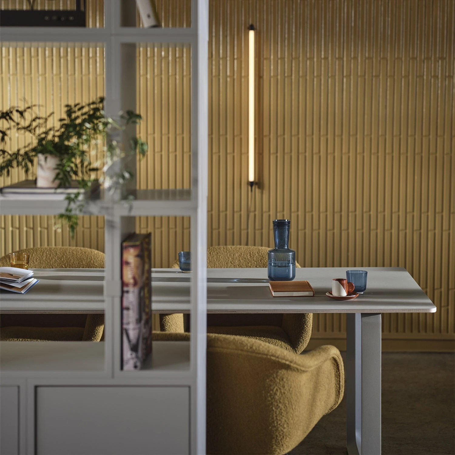 Muuto | 70/70 Table | Grey Linoleum + White Base 225x90cm - Image 6