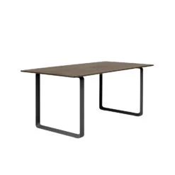 Muuto | 70/70 Table | Solid Smoked Oak + Black Base 170x85cm