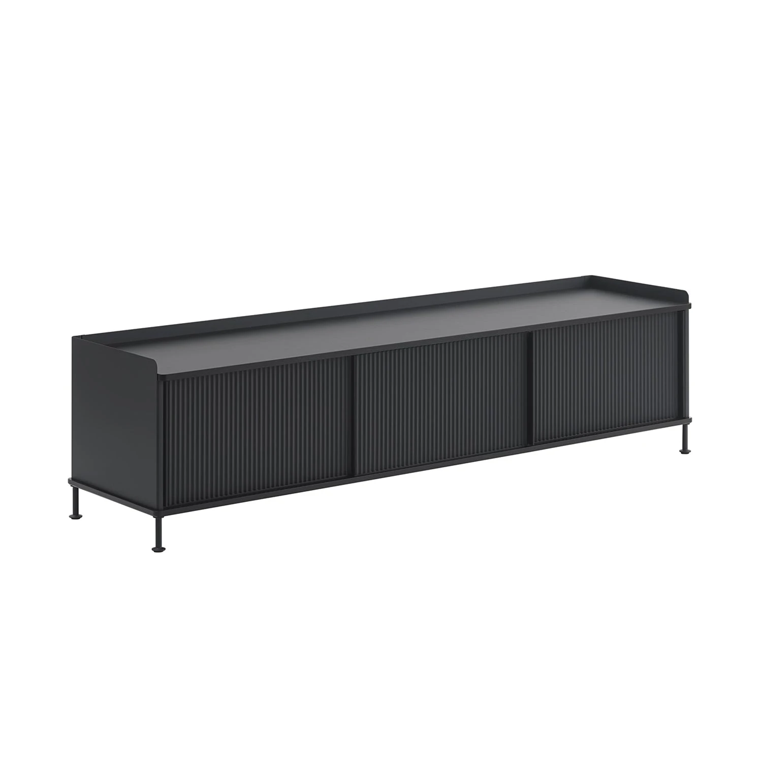 Muuto | Enfold Sideboard Low Long | Anthracite Black + Black