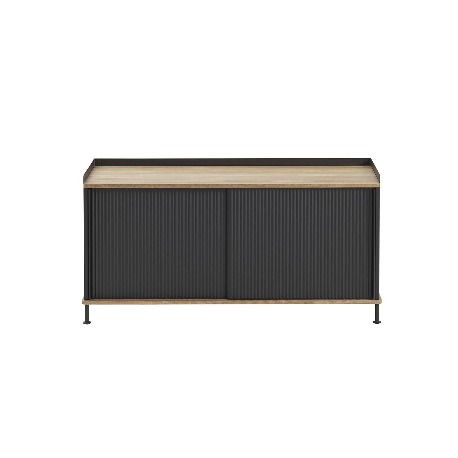 Muuto | Enfold Sideboard Low | Anthracite Black + Oiled Oak - Image 3