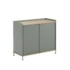 Muuto | Enfold Sideboard Tall | Dusty Green + Oiled Oak