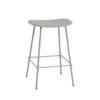 Muuto | Fiber Counter Stool | Tube Base | Grey Recycled + Grey