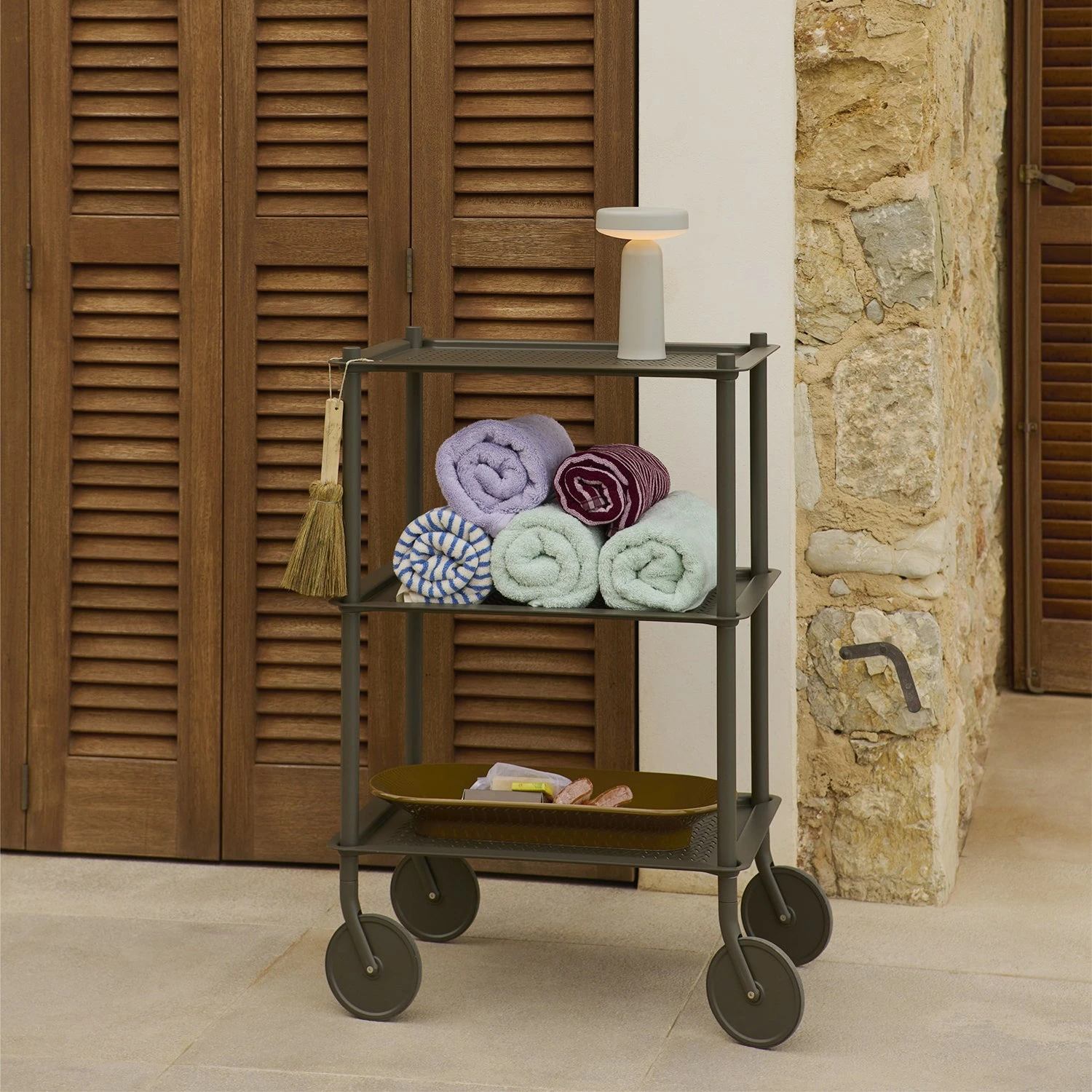 Muuto | Flow Trolley 3 Layer | Taupe - Image 4