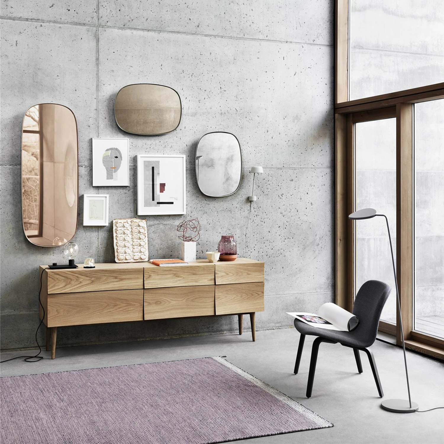 Muuto | Framed Mirror | Taupe + Taupe Glass | Large - Image 4