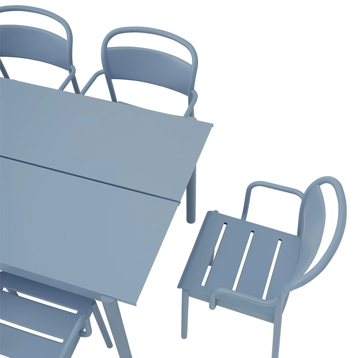 Muuto | Linear Steel Table | Pale Blue 220x90cm - Image 3