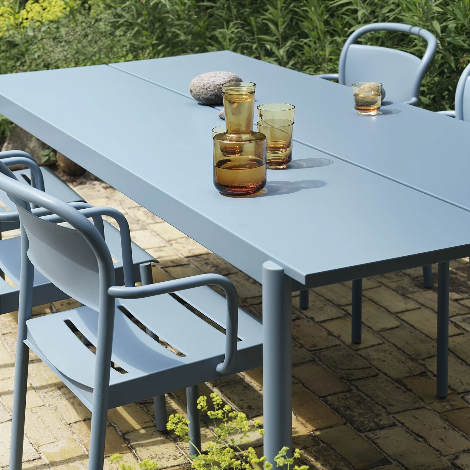 Muuto | Linear Steel Table | Pale Blue 220x90cm - Image 2