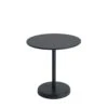 Muuto | Linear Steel Cafe Table Round | Anthracite Black 70x73cm