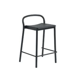 Muuto | Linear Steel Counter Stool | Anthracite Black 65cm
