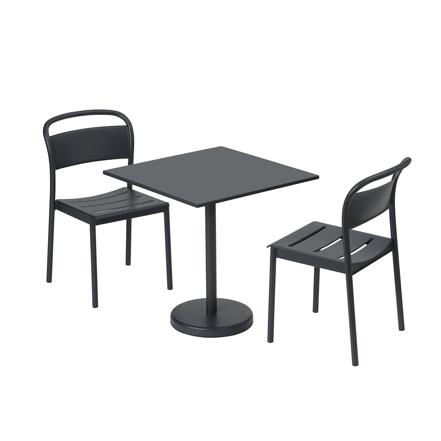 Muuto | Linear Steel Side Chair | Anthracite Black - Image 5