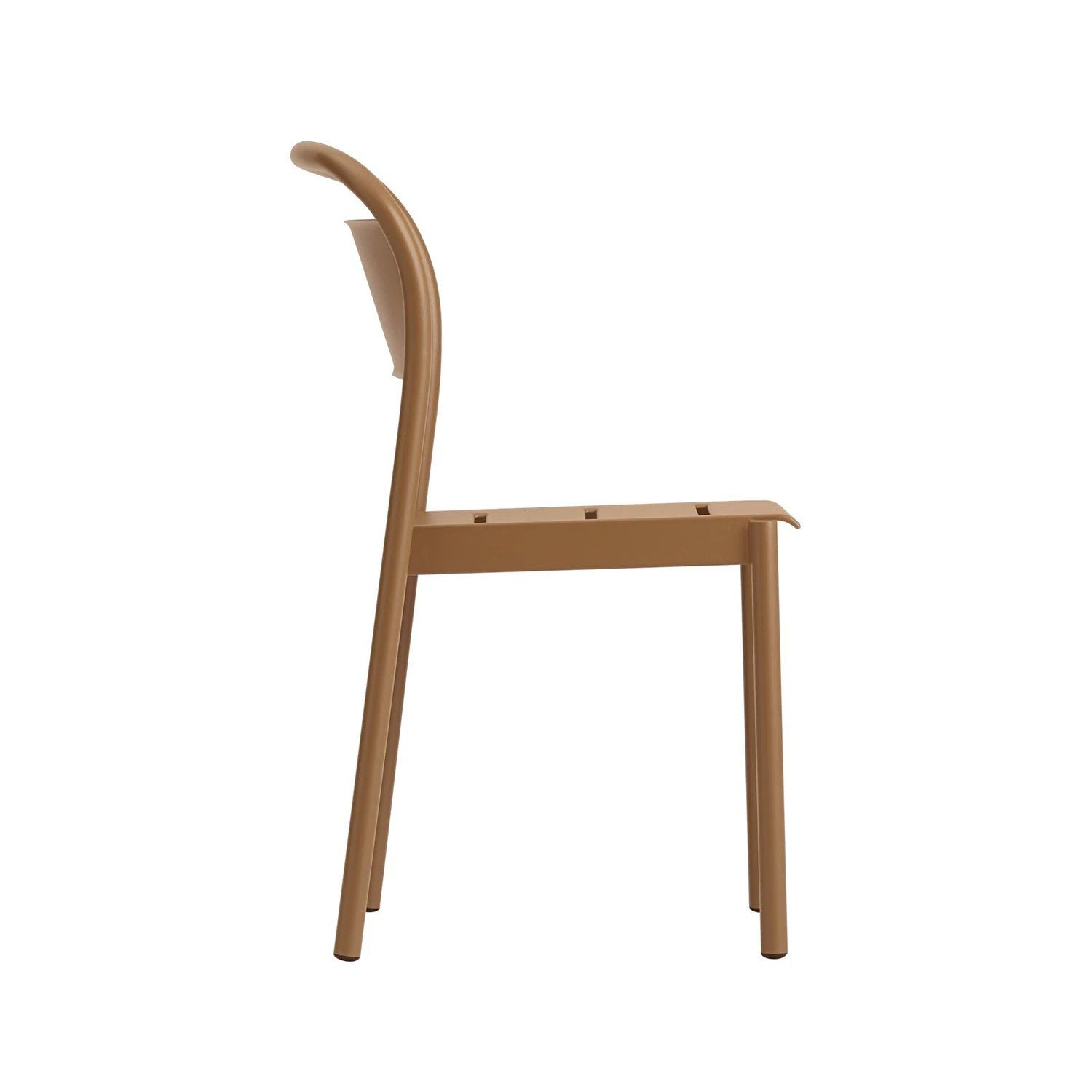 Muuto | Linear Steel Side Chair | Burnt Orange - Image 2