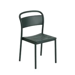 Muuto | Linear Steel Side Chair | Dark Green