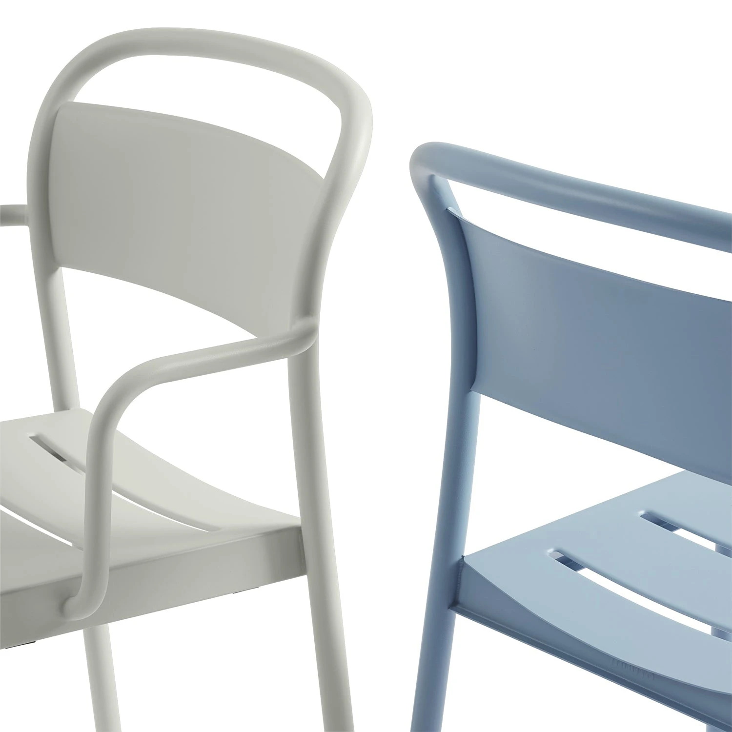 Muuto | Linear Steel Side Chair | Pale Blue - Image 4