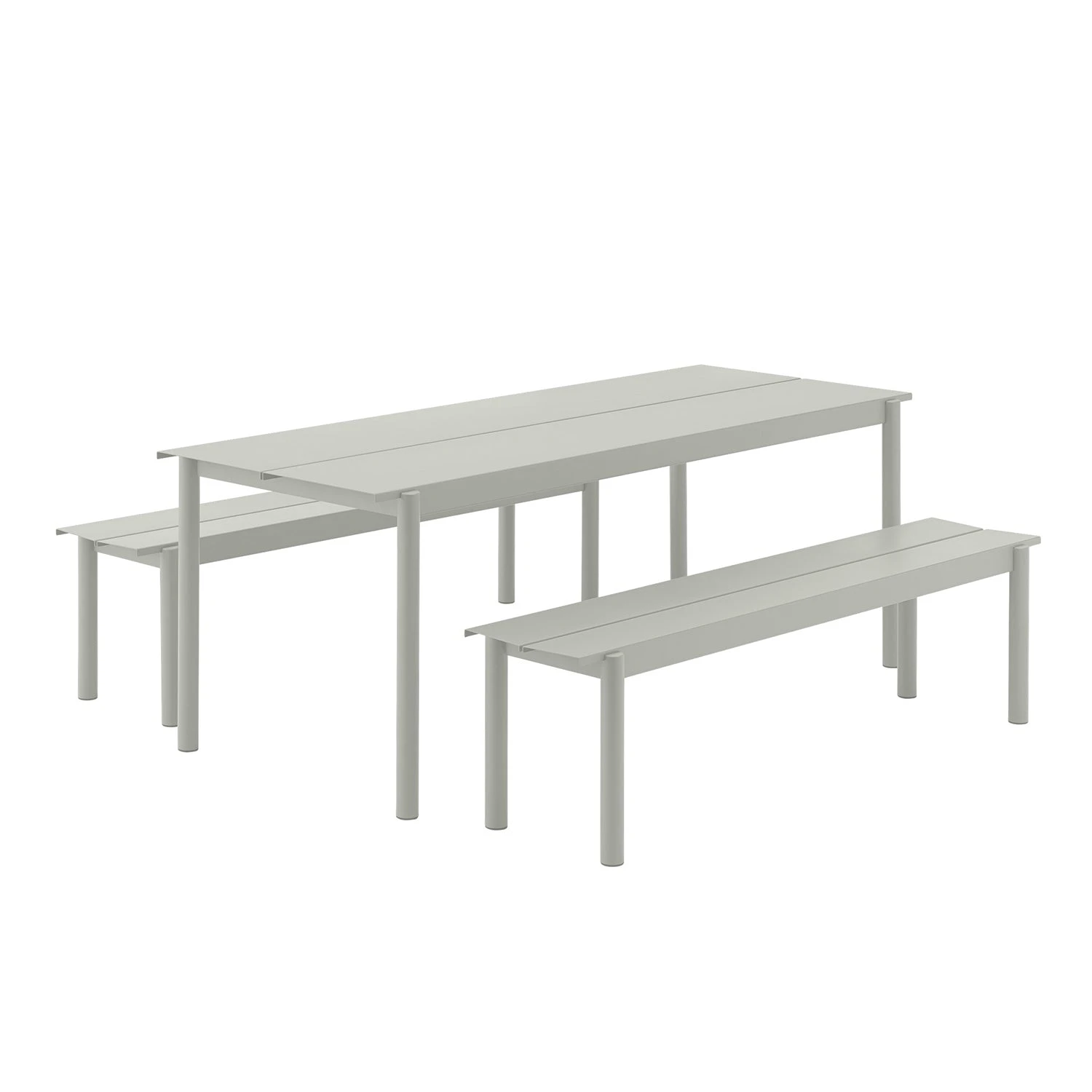 Muuto | Linear Steel Bench | Grey 110cm - Image 3