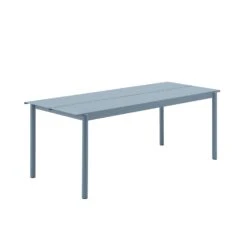 Muuto | Linear Steel Table | Pale Blue 200x75cm