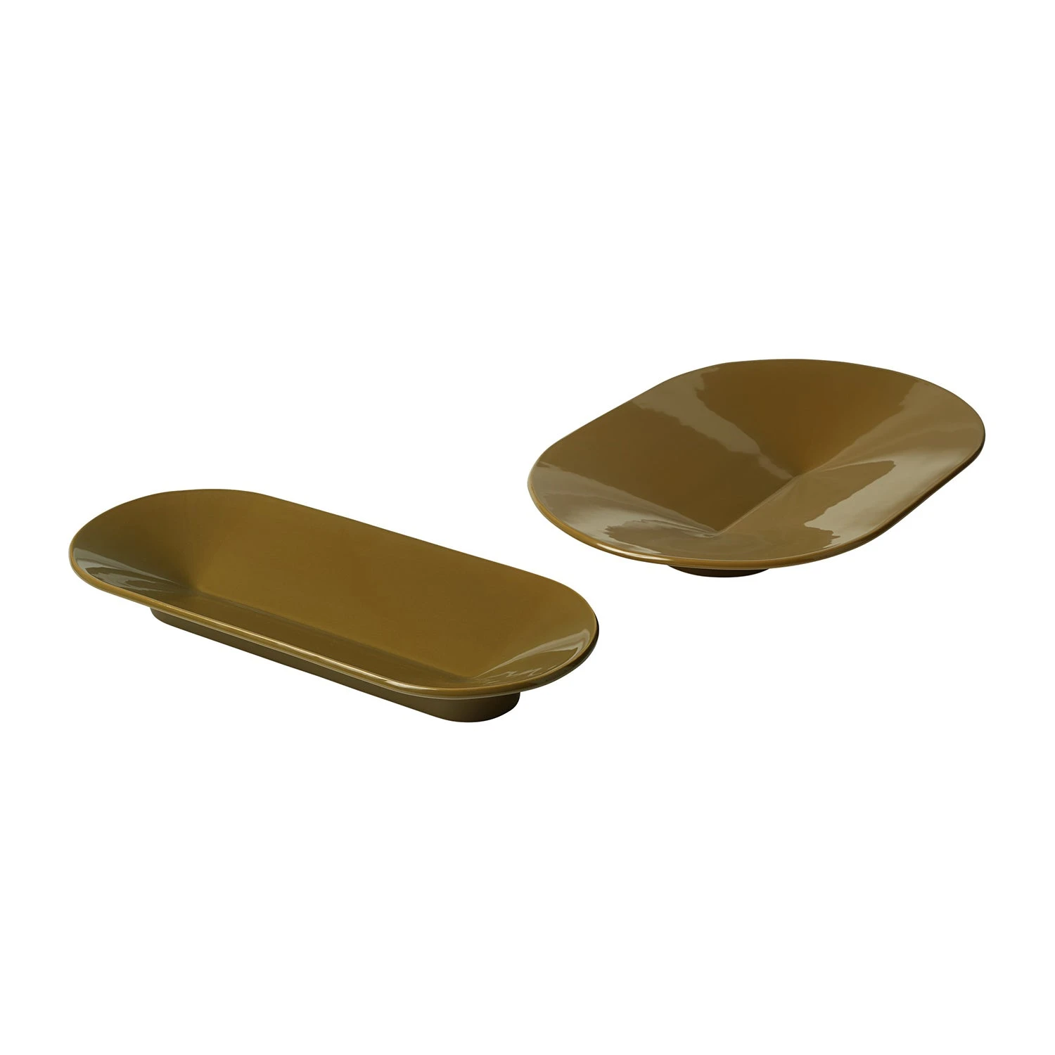 Muuto | Mere Bowl 52x36cm | Brown Green - Image 3